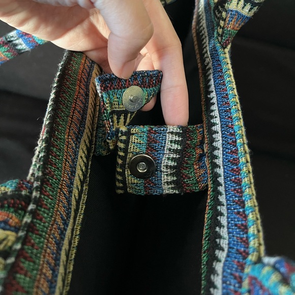 Large Tote Bag Colorful Pattern - Picture 9 of 9